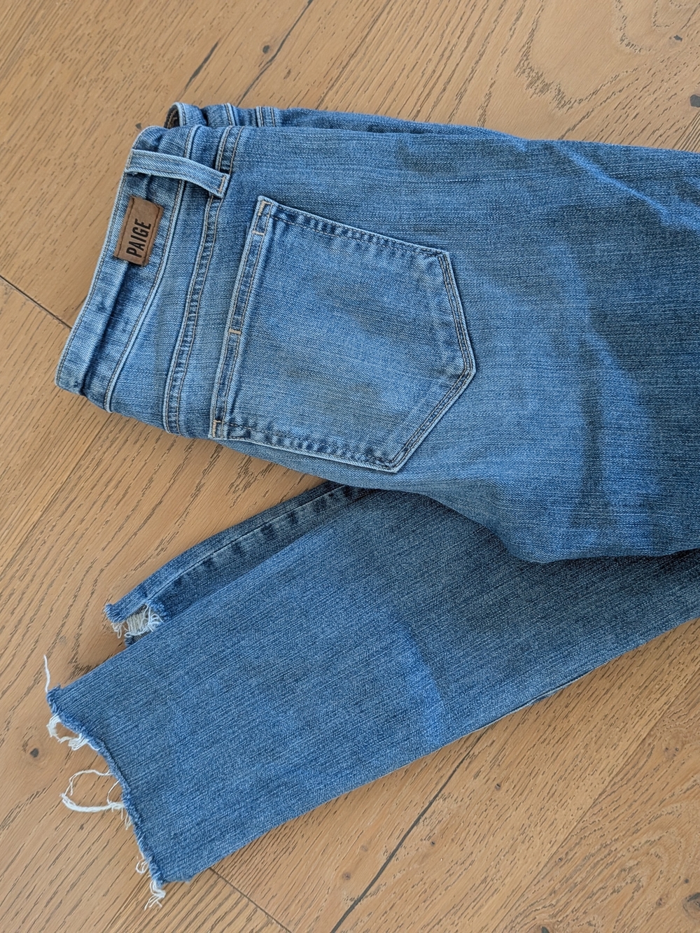 PAIGE Monica Light Blue Straight Jeans